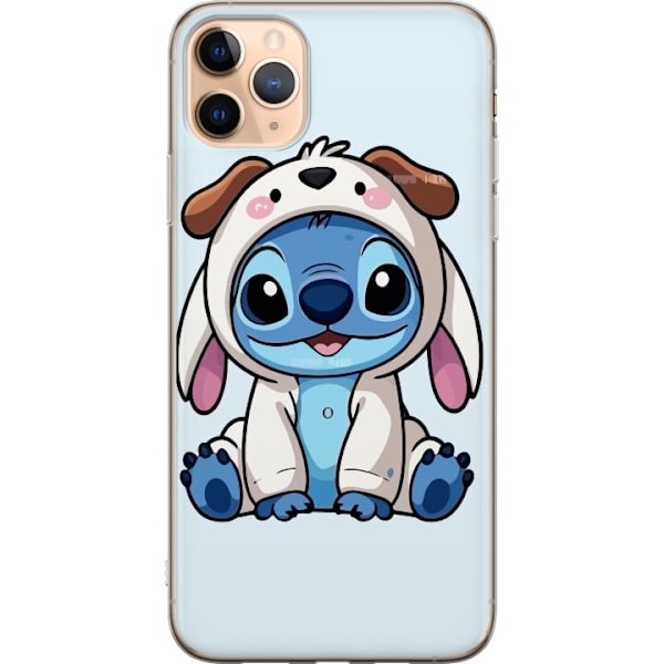 Apple iPhone 11 Pro Max Läpinäkyvä kuori Stitch Koirapuku Lilo & Stitch Disney Hauska Design Sininen Avaruusolento Sarjakuva Hahmo Suosittu Lapsill