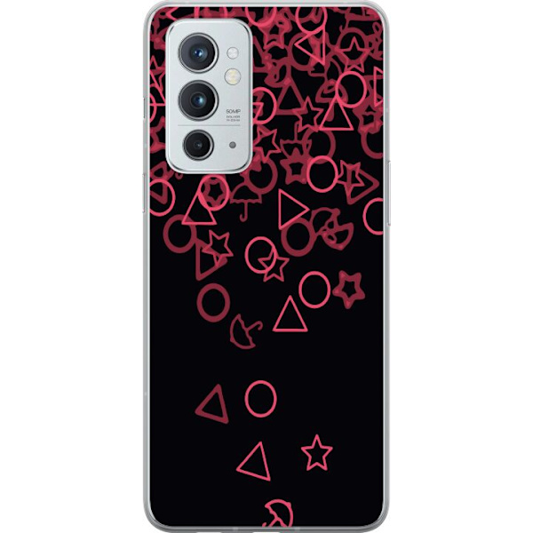 OnePlus 9RT 5G Genomskinligt Skal Squid Game Ikoner Serie Design Populärt TV Spel Ikoner Grafiskt Motiv Asiatisk Trend Dramaserie