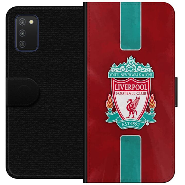 Samsung Galaxy A03s Lompakkokotelo Liverpool FC - Klassinen ja