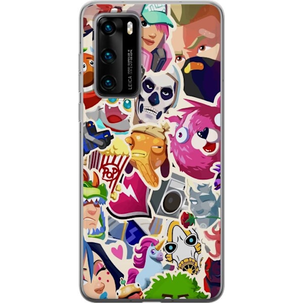 Huawei P40 Gennemsigtig cover Fortnite