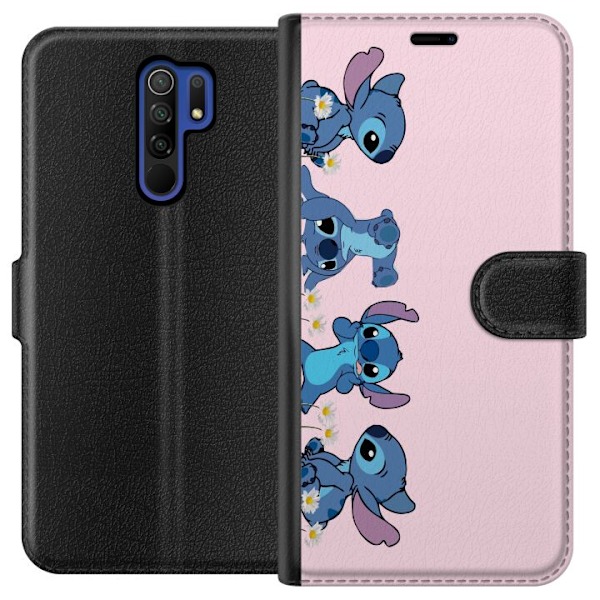 Xiaomi Redmi 9 Plånboksfodral Stitch Skratt & Bus – Perfekt