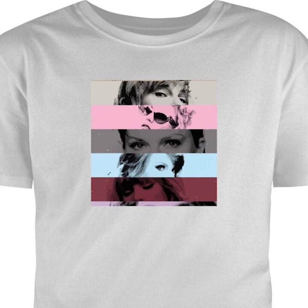 T-shirt för Vuxen | Klassisk Vuxen-T-shirt Taylor Swift grå S