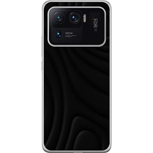 Xiaomi Mi 11 Ultra Genomskinligt Skal Black Waves