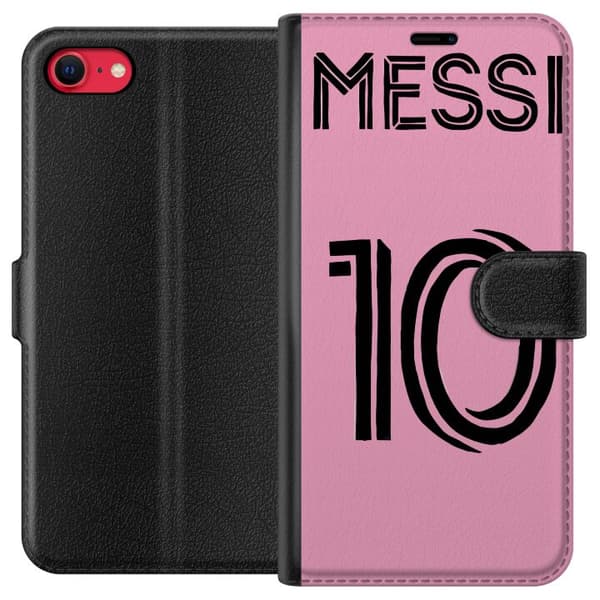 Kompatibel Tegnebogsetui til Apple iPhone SE (2022) Lionel Messi (Inter Miami CF)