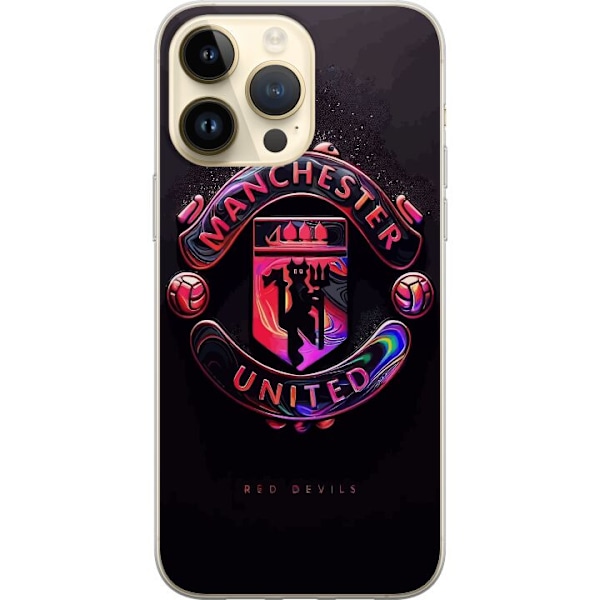 Apple iPhone 14 Pro Max Gennemsigtig cover Manchester United