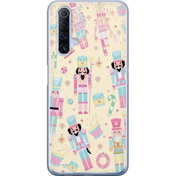 Kompatibelt Mobildeksel til Realme X50 5G Jul rosa