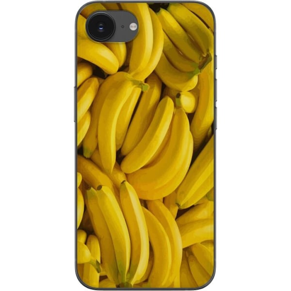 Apple iPhone 16e Genomskinligt Skal Banana Pattern – lekfull