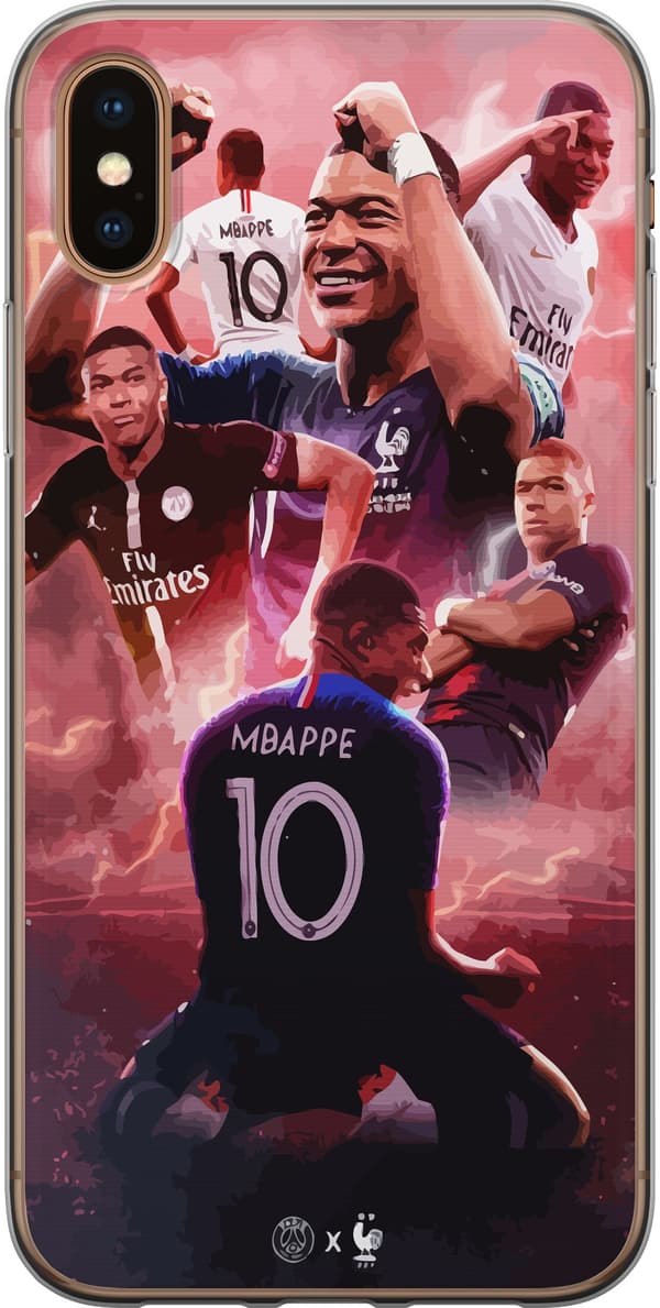 Kompatibelt Mobilskal till Apple iPhone X Kylian Mbappé