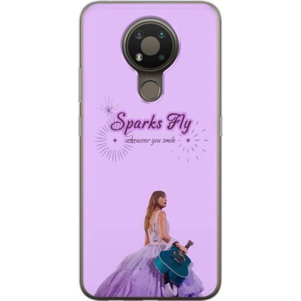 Nokia 3.4 Gennemsigtig cover Taylor Swift - Sparks Fly