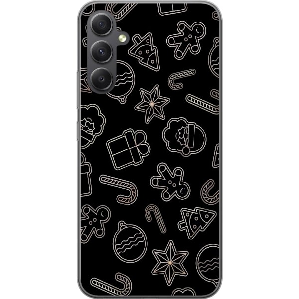 Samsung Galaxy A25 Genomskinligt Skal Julmönster