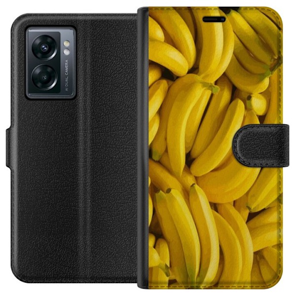 OnePlus Nord N300 Plånboksfodral Banana Pattern – lekfullt