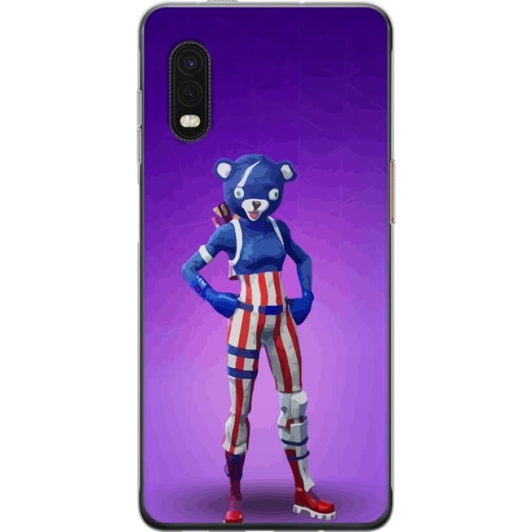 Samsung Galaxy Xcover Pro Gennemsigtig cover Fortnite - Bjørn