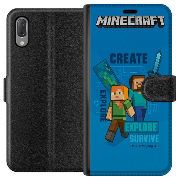 Sony Xperia L3 Tegnebogsetui Minecraft Huler