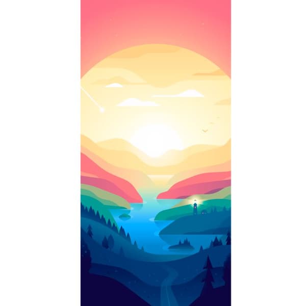 Kompatibelt Plånboksfodral till Apple iPhone 13 Pro Candy Horizon flerfärgad