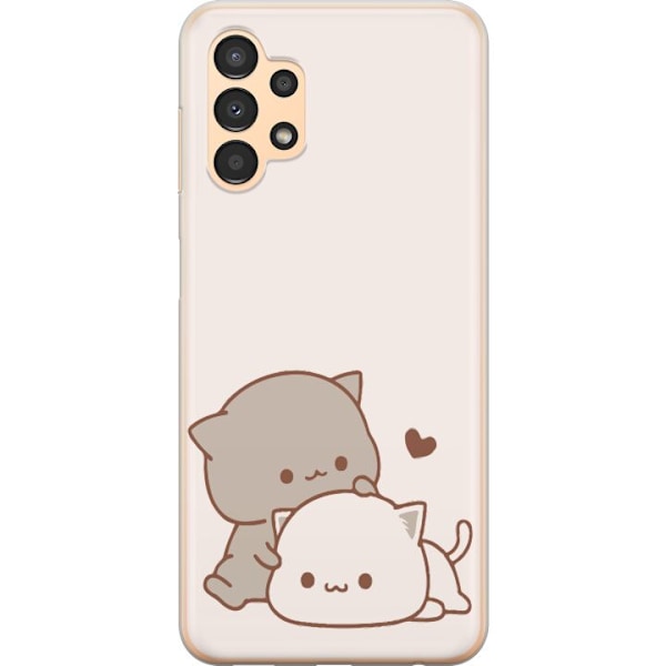 Samsung Galaxy A13 Genomskinligt Skal Kawaii Söta katter