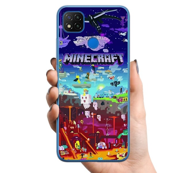 Xiaomi Redmi 9C TPU Matkapuhelimen kuori MineCraft