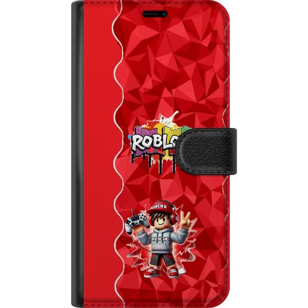 Kompatibel Tegnebogsetui til Apple iPhone 16 Pro Max Farverigt gamingmotiv med tegnet spilfigur, controller og graffitiinspireret design rød
