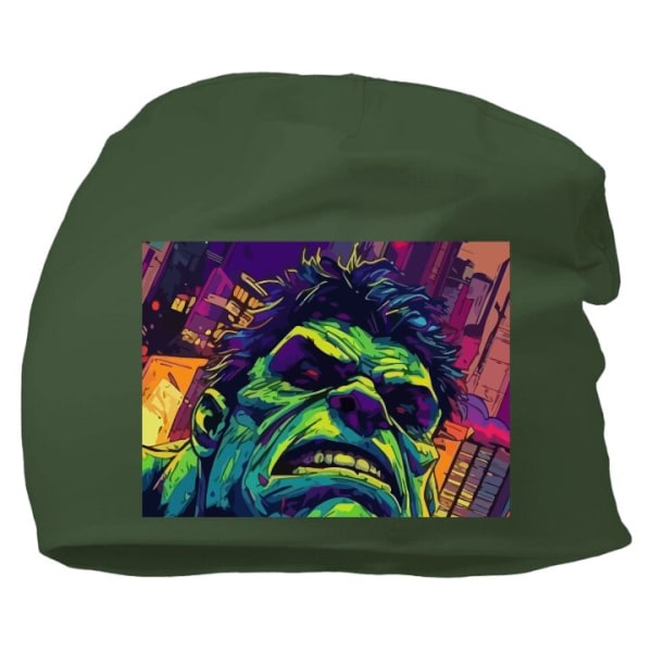 Lue Hulken Mørk grønn one size