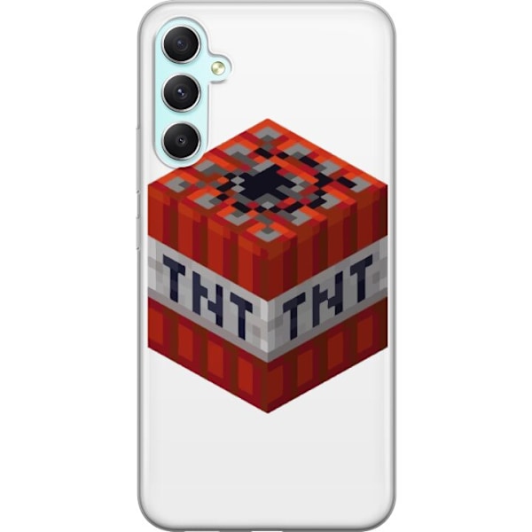 Samsung Galaxy A34 Genomskinligt Skal Minecraft TNT