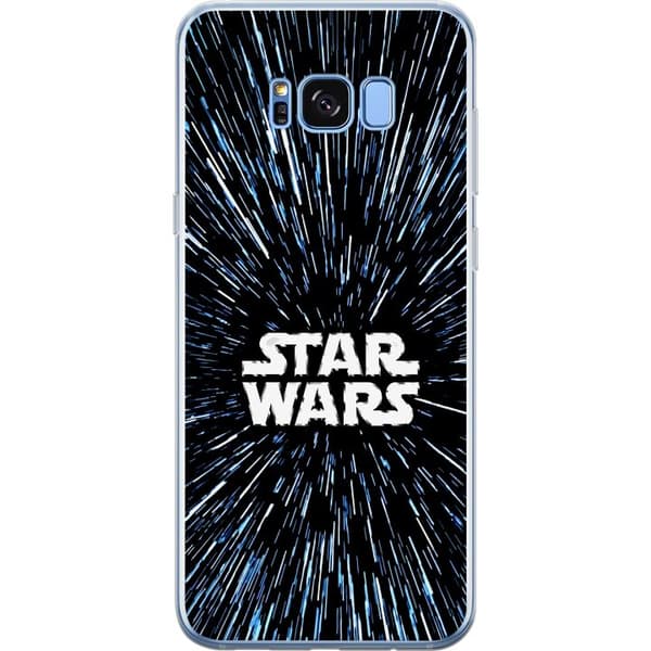 Kompatibel Mobilcover til Samsung Galaxy S8+ Star Wars-logo med hyperspace-stjerner i ikonisk sci-fi-design sort