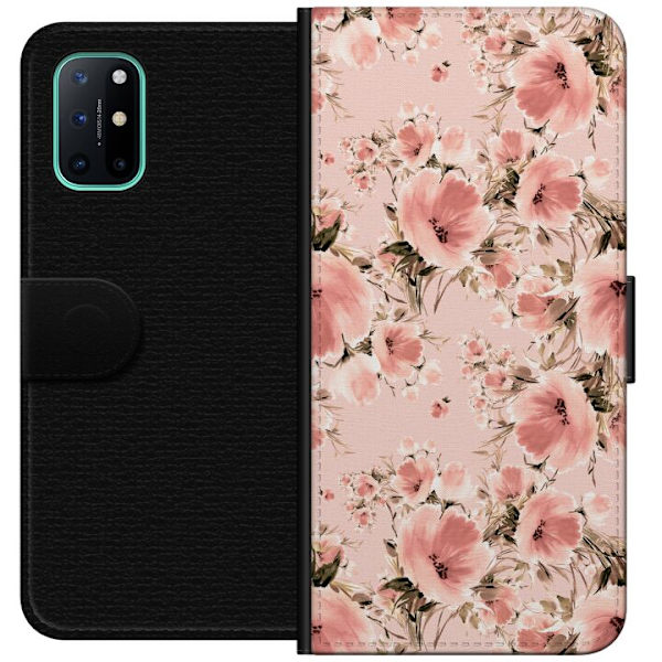 OnePlus 8T Lompakkokotelo Kukkia