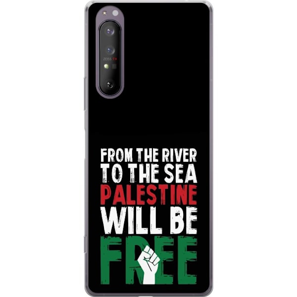 Sony Xperia 1 II Gennemsigtig cover Fri Palæstina