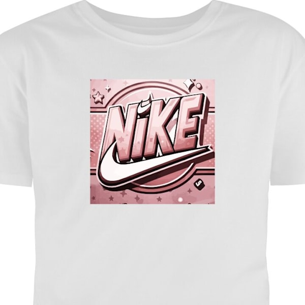 Børne T-shirt | Behagelig T-shirt til Børn Nike Lyserød hvid 3-4 År