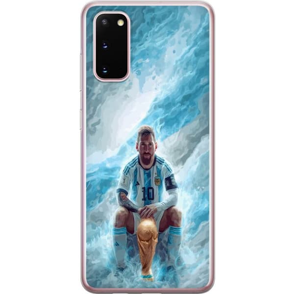 Kompatibelt Mobildeksel til Samsung Galaxy S20 Lionel Messi Världsmästare blå