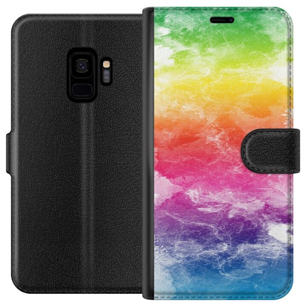 Samsung Galaxy S9 Tegnebogsetui Vandfarvet Fade