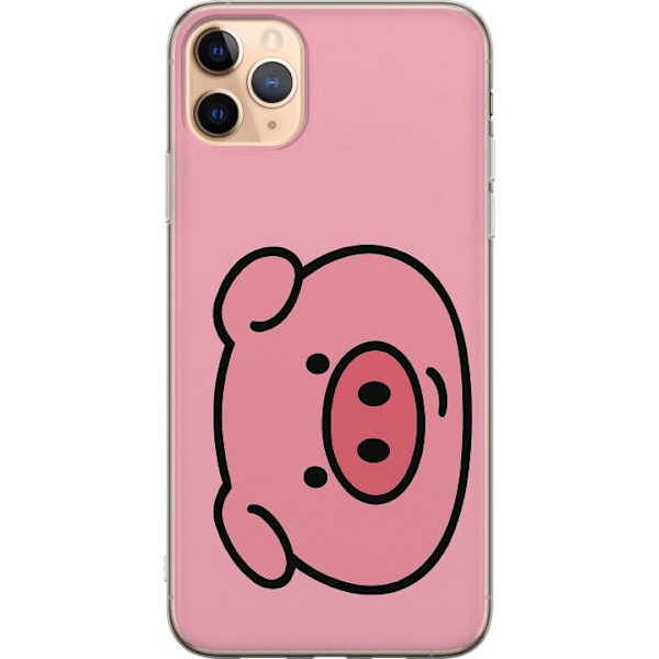 Apple iPhone 11 Pro Max Genomskinligt Skal Kawaii Piggy