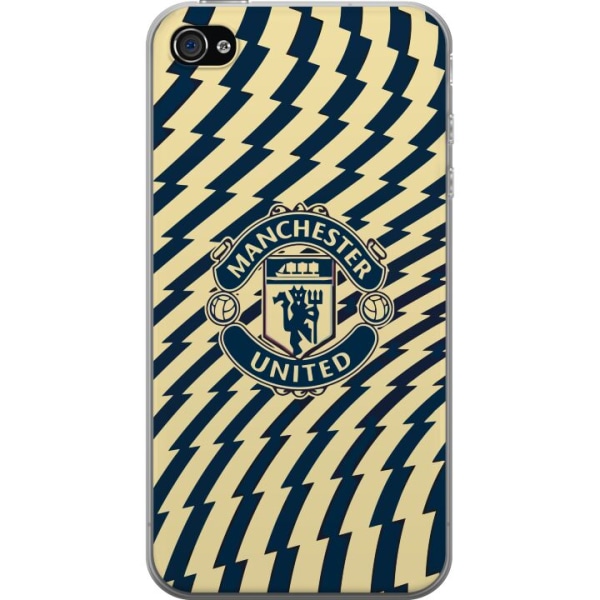 Apple iPhone 4 Gennemsigtig cover Manchester United F.C.