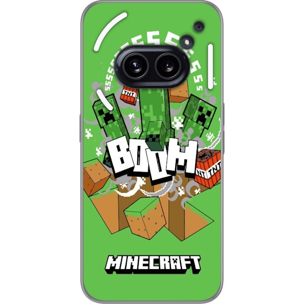 Nothing Phone (2a) Plus Läpinäkyvä kuori Minecraft Boom