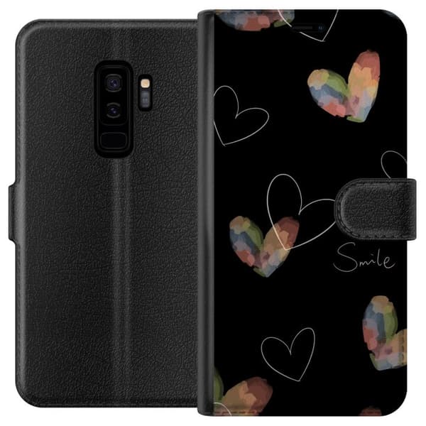 Kompatibel Tegnebogsetui til Samsung Galaxy S9+ Hjerte