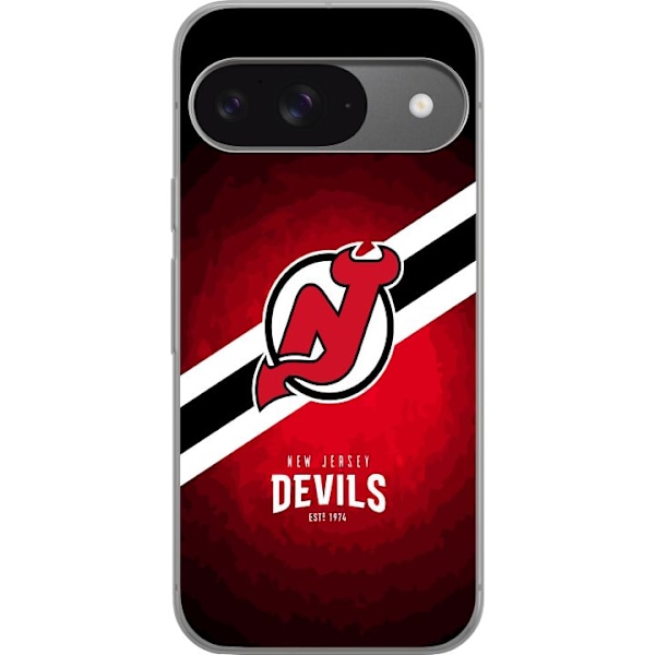 Google Pixel 9 Läpinäkyvä kuori New Jersey Devils (NHL)