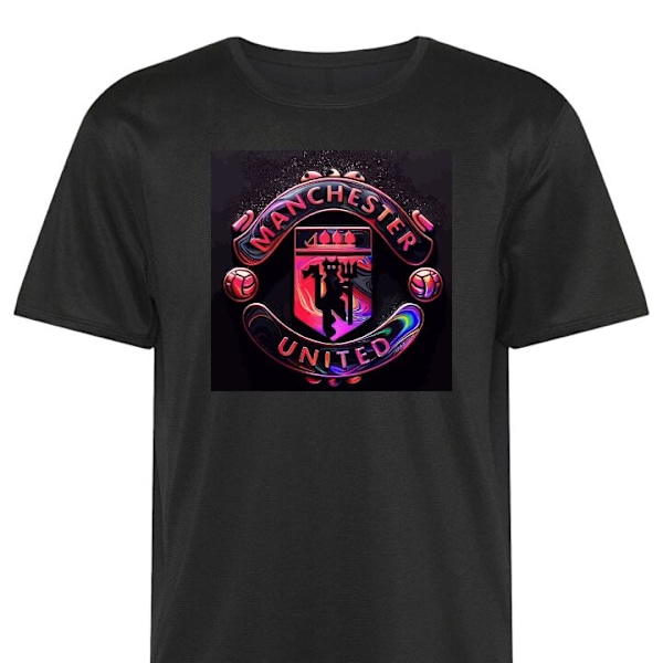 Tränings-T-shirt | Sport-T-shirt för Vuxen Manchester United svart X-Large