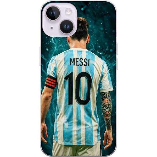 Apple iPhone 14 Gennemsigtig cover Messi