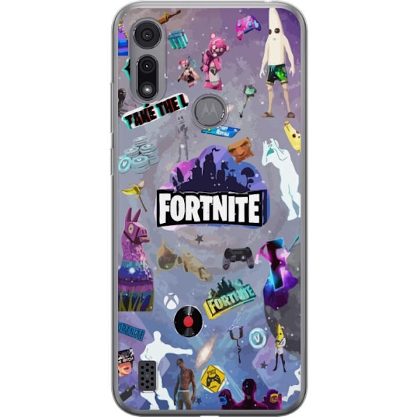 Motorola Moto E6i Läpinäkyvä kuori Fortnite