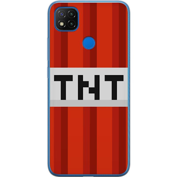 Xiaomi Redmi 9C Läpinäkyvä kuori Minecraft TNT