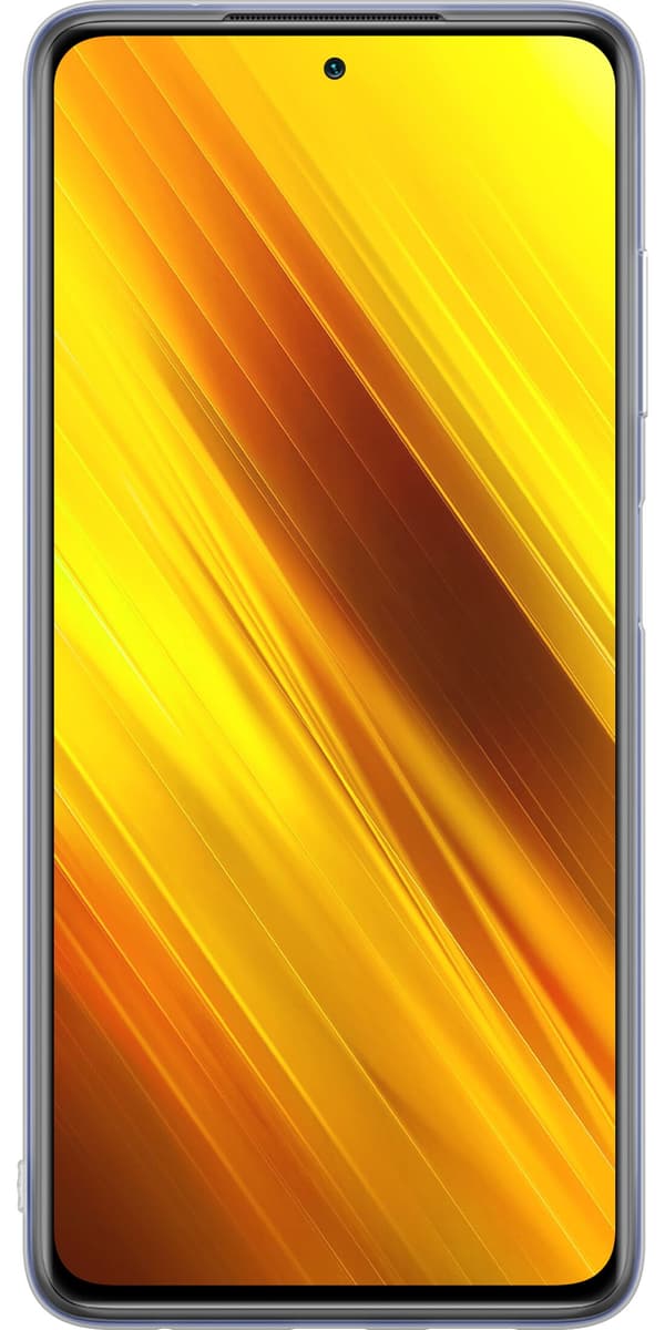 Kompatibelt Mobildeksel til Xiaomi Poco X3 Pro Verdensrommet – Planeter blant lyse skyer – Stor planet med ringer og mindre planeter blant beige skye svart