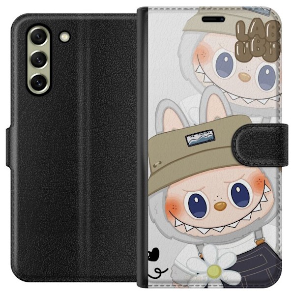Samsung Galaxy S21 FE 5G Tegnebogsetui Labubu Minimal Mood - Enkel og stilren monsterdesign