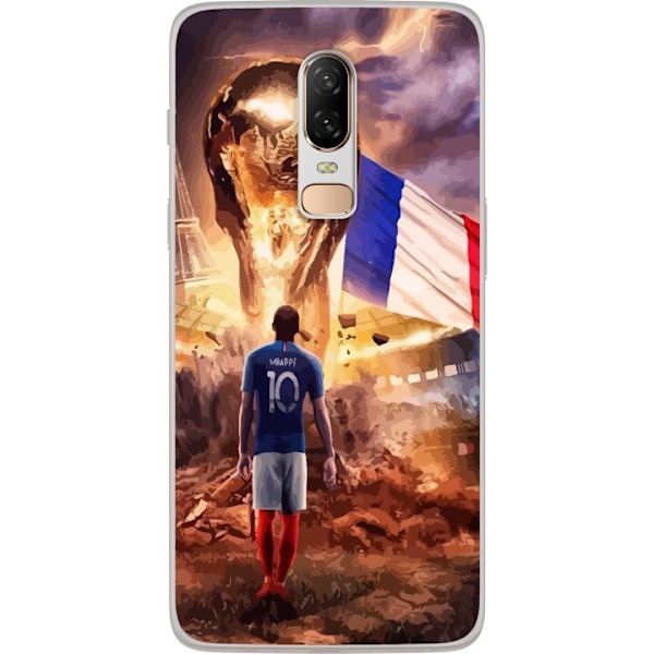 OnePlus 6 Läpinäkyvä kuori Kylian Mbappé