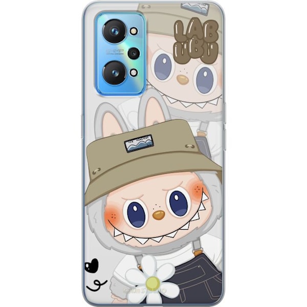 Realme GT Neo2 Gennemsigtig cover Labubu Minimal Mood - Enkel og stilren monsterdesign
