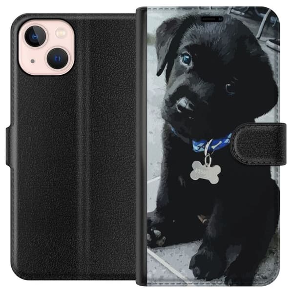 Kompatibelt Plånboksfodral till Apple iPhone 13 mini Hundvalp
