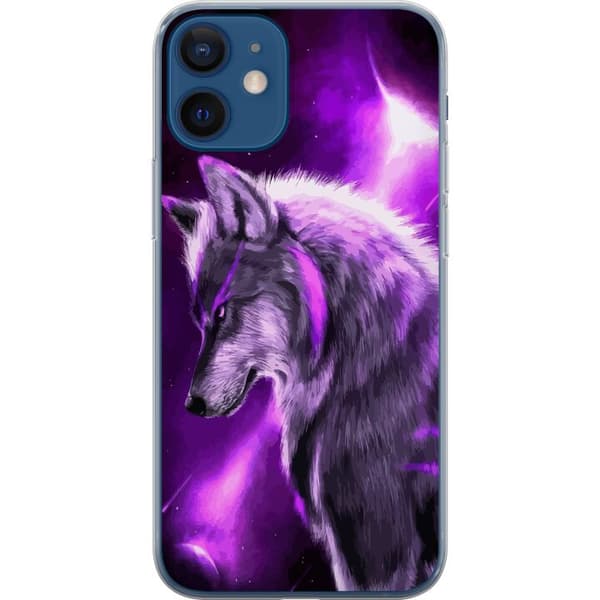 Kompatibelt Mobildeksel til Apple iPhone 12 mini Lilla Ulv
