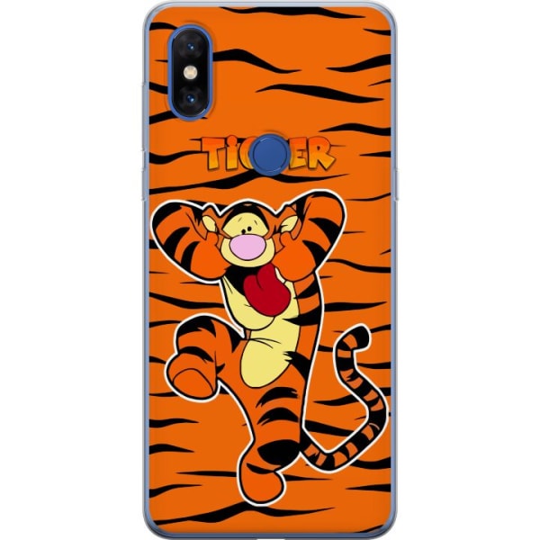 Xiaomi Mi Mix 3 Läpinäkyvä kuori Tiger