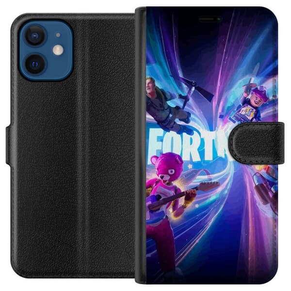Kompatibel Tegnebogsetui til Apple iPhone 12 mini Fortnite