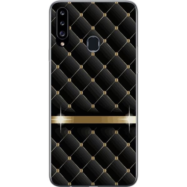 Kompatibelt Mobildeksel til Samsung Galaxy A20s Luxuriøs Svart