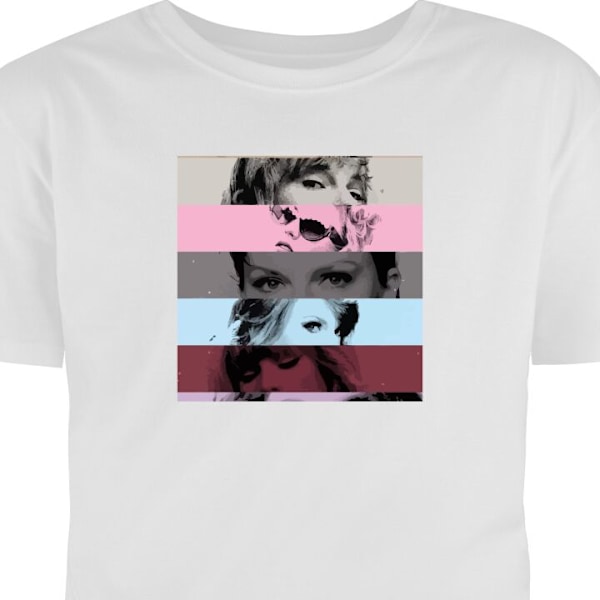 T-shirt för Vuxen | Klassisk Vuxen-T-shirt Taylor Swift vit S