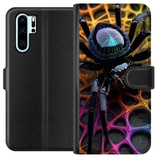 Kompatibel Tegnebogsetui til Huawei P30 Pro Edderkop