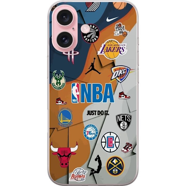 Apple iPhone 16 Gennemsigtig cover NBA